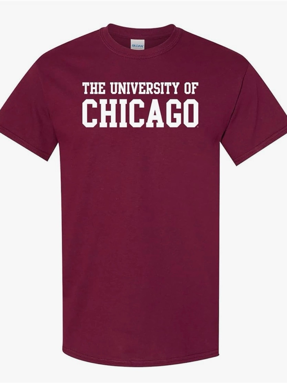 Women's Maroon 'The University of Chicago' Graphic Tee